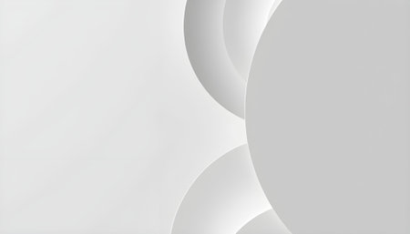 White abstract background with paper circles. Vector illustration. Eps 10.の素材