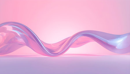 Abstract 3d rendering of wavy liquid. Creative background design.の素材