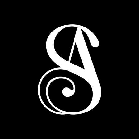 Elegant Letter S A logoのイラスト素材