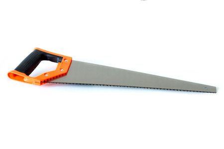 handsaw isolated on a white backroundの写真素材