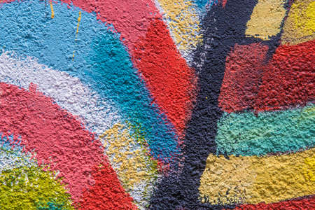 Colourful wall backgroundの写真素材