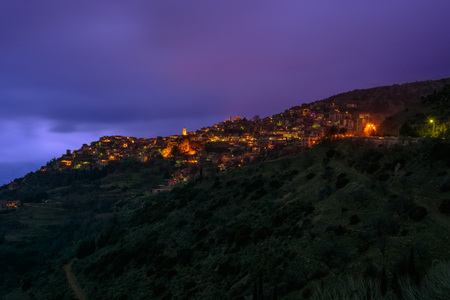 Arachova The Winter Resort at Duskの写真素材