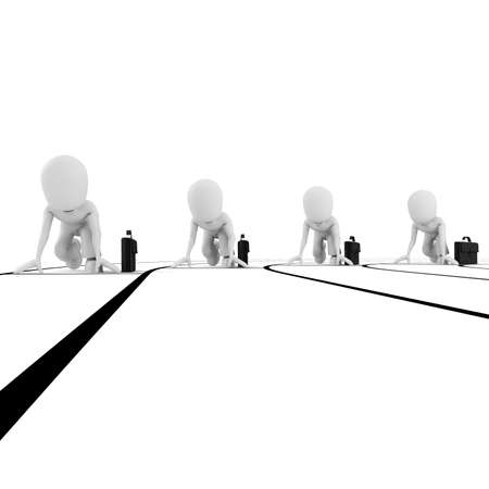 3d man competitionの写真素材