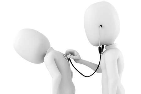 3d man - medical examの写真素材