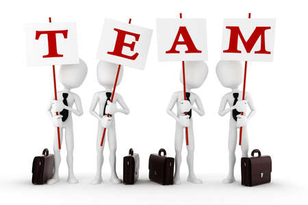 3d man teamの写真素材