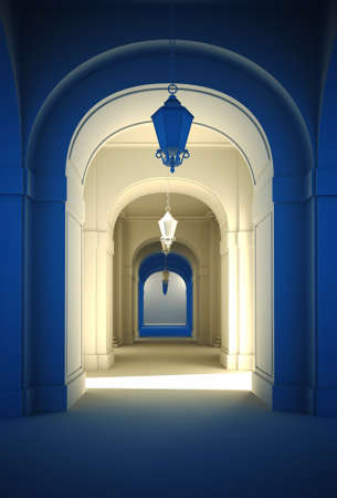 3d lobby - clay render の写真素材