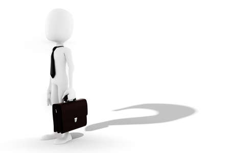 3d man with special shaddowの写真素材