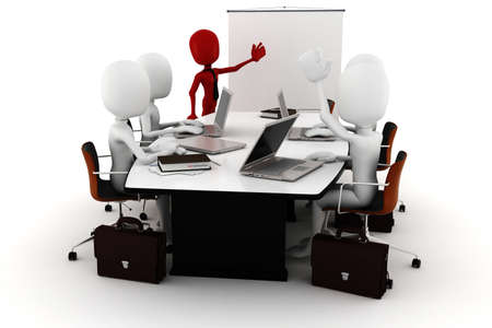 3d man business meetingの写真素材