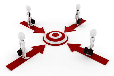 3d man global business, on white backgroundの写真素材