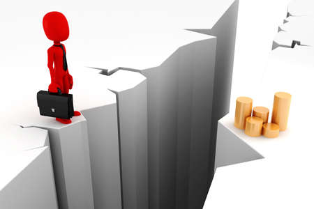 3d man, business motivationの写真素材
