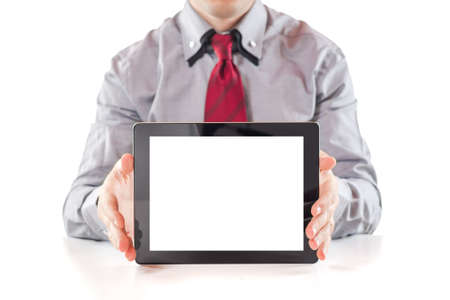young  business man executive using a digital pc tablet