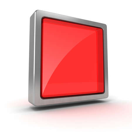 3d blank red element for your designの写真素材