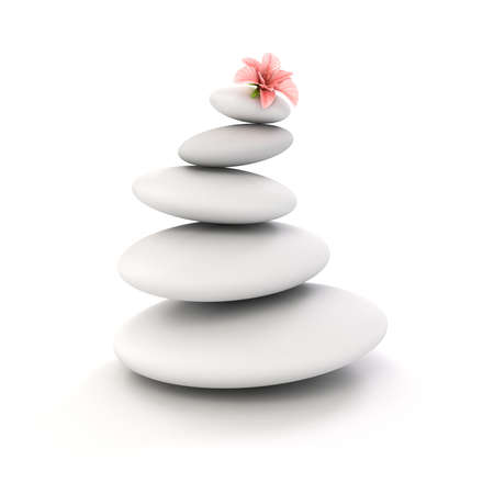 3d zen- spa stonesの写真素材