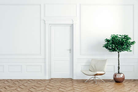 3d render of beautiful  interior