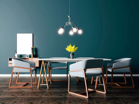 3d beautiful interior render