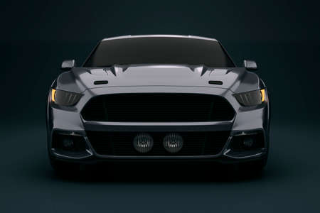 3d render of beautiful sport car