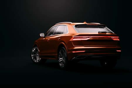 3d render of luxury SUV car