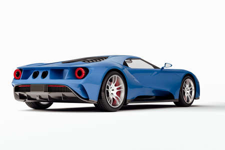 3d render of beautiful exotic super carの写真素材