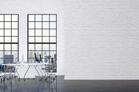 3d render of modern meeting room interiorの写真素材