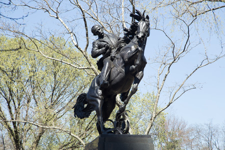 Horseman Sculpture New York Central Park