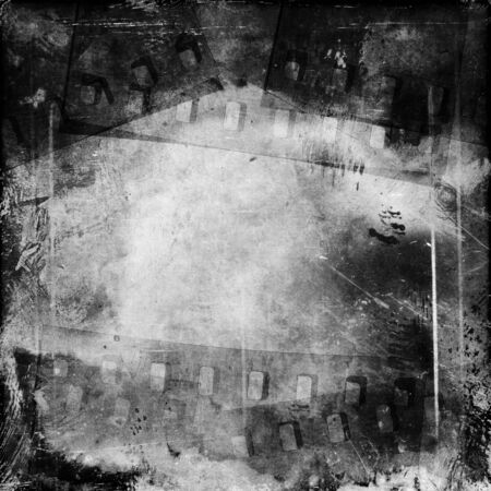 monochrome grunge film background with spase for textの写真素材