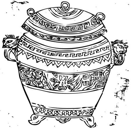 put vegetable, food, utensilのイラスト素材