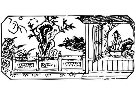 spring nightのイラスト素材