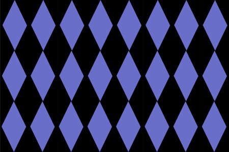 Seamless vector pattern with black and blue rhombuses.の写真素材