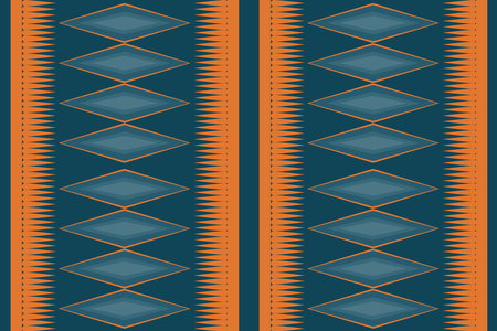 Tribal ethnic striped seamless pattern design for fashion textiles and graphics