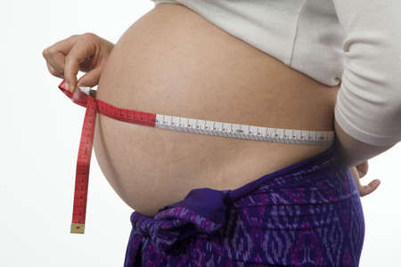 Pregnancy makes many women have a hard timeの写真素材