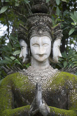 Buddha figurines made of stone, Thailandの写真素材