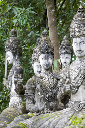 Buddha figurines made of stone, Thailandの写真素材