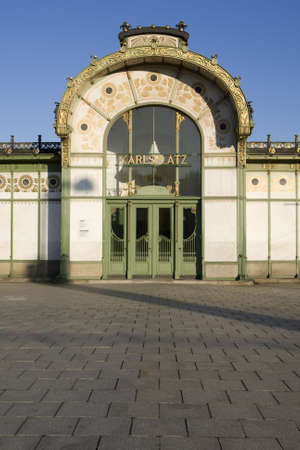 Otto Wagner Pavilion Karlsplatz, Viennaの写真素材