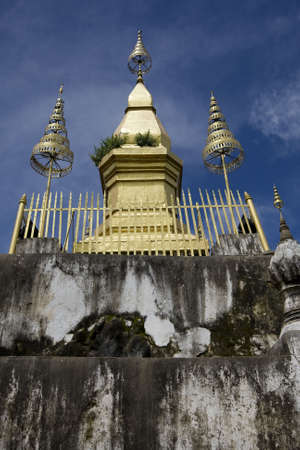 Temple Phousi, Luang Prabang, Laosの写真素材