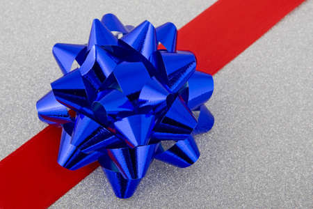 Jewelry bow to the packing of presentsの写真素材