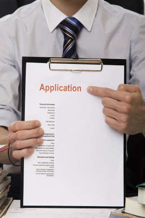 Application jobの写真素材