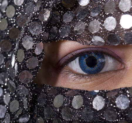 blue eyes Orientの写真素材