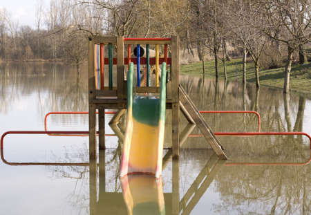 Playground under waterの写真素材