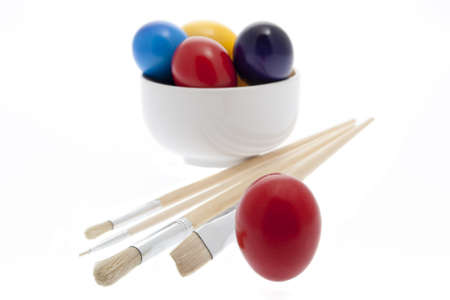 Easter, painted easter eggsの写真素材