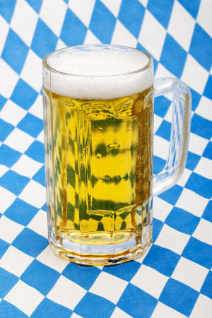 Beer at bavarian Oktoberfestの写真素材