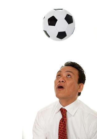 crazy at soccerの写真素材