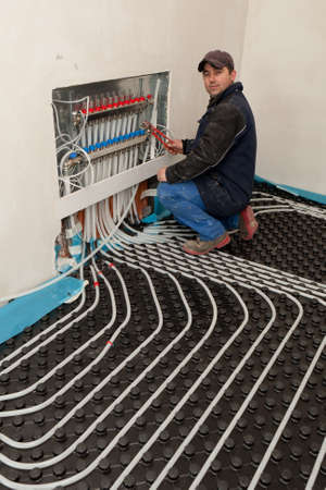 underfloor heating and coolingの写真素材