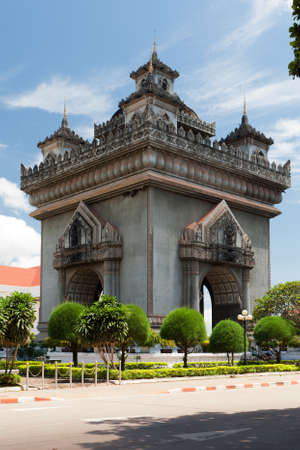 Patuxai, Vientiane, Laosの写真素材
