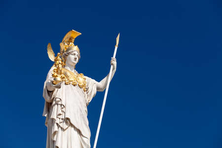 Athena, goddess of greek mythologyの写真素材