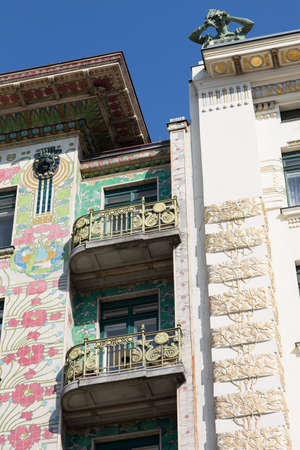 Otto Wagner Architecture Art Nouveau Viennaの写真素材