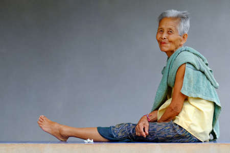 Old Asian Womanの写真素材