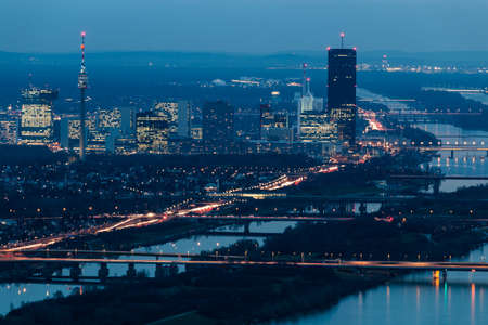 Vienna at nightの写真素材