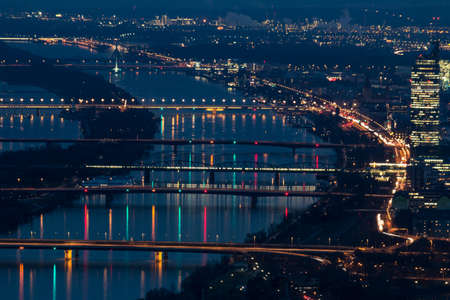 Vienna at nightの写真素材