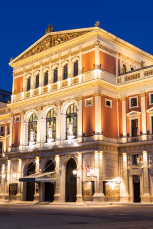 Wiener Musikverein at eveningのeditorial素材