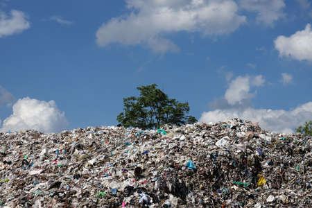 Landfill in the natureの写真素材